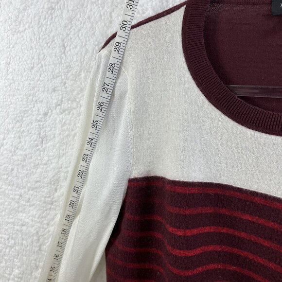 Rag & Bone L Extra Fine Merino Wool Blend Sweater Color Block Quiet Luxury - Picture 10 of 16